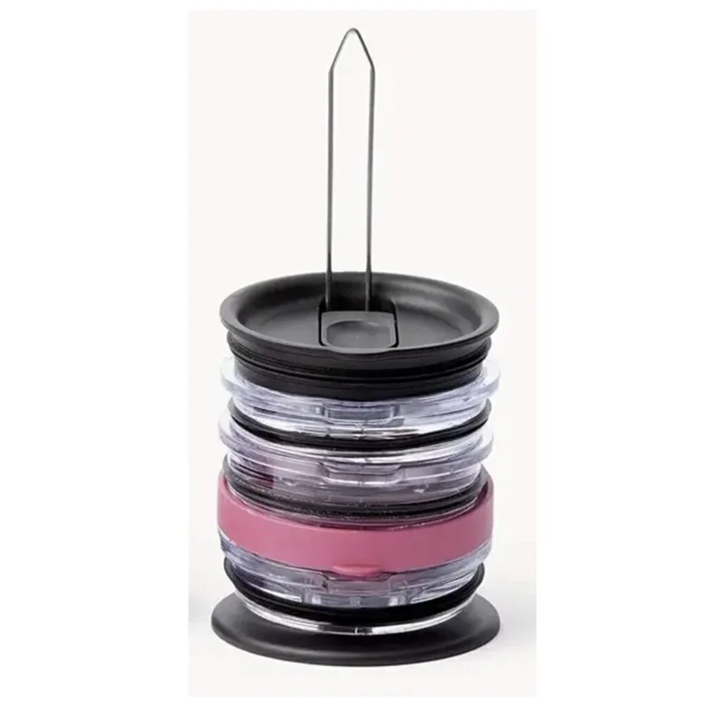 Vertical Tumbler Lid Space Saving Organizer Rack - Holds Up to 10 Lids
